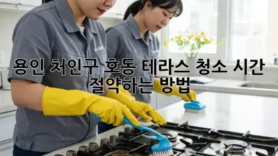용인 처인구 호동 테라스 청소, 시간 절약하는 방법!